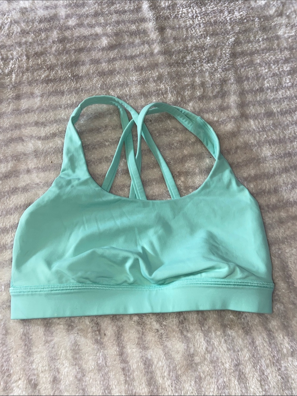 lululemon athletica Mint Green Strappy Sports Bra Size 2